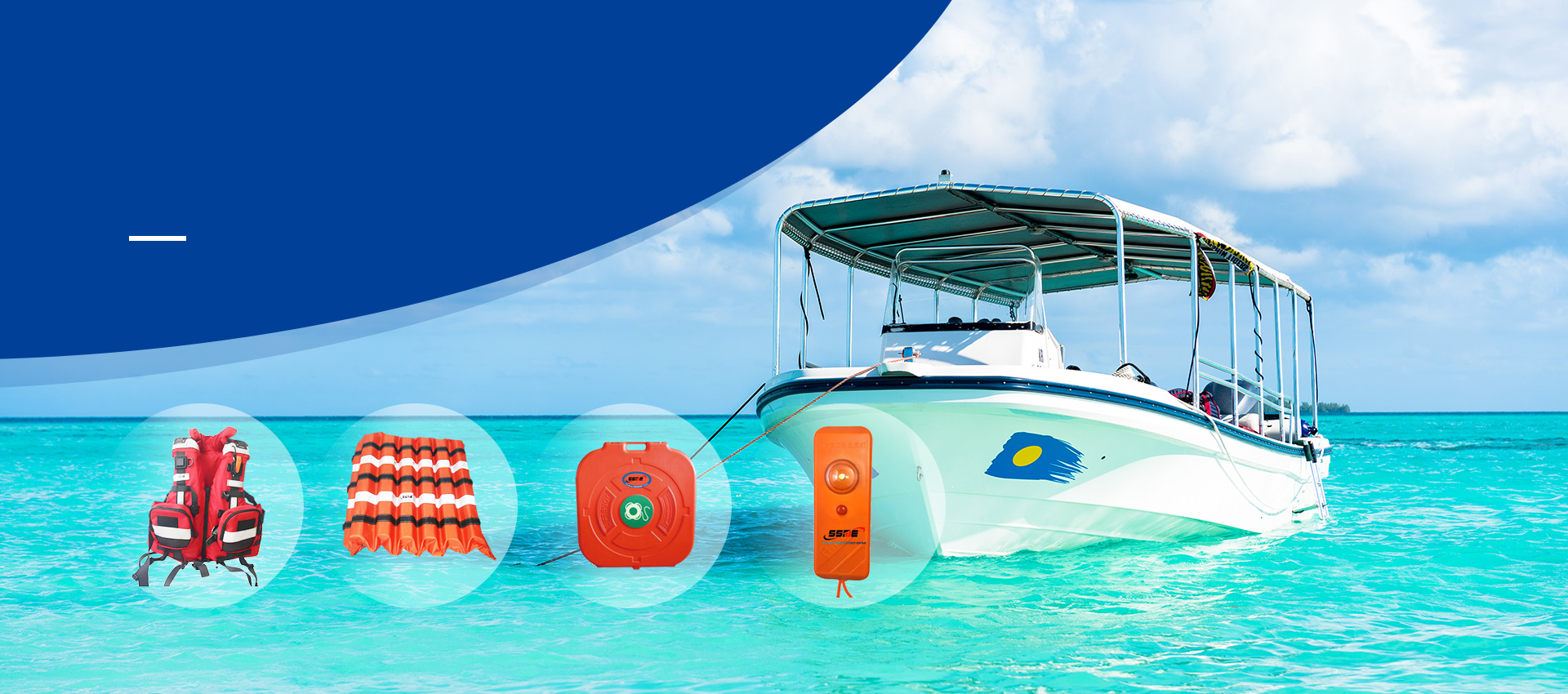 Marine rescue equipment with safety boat