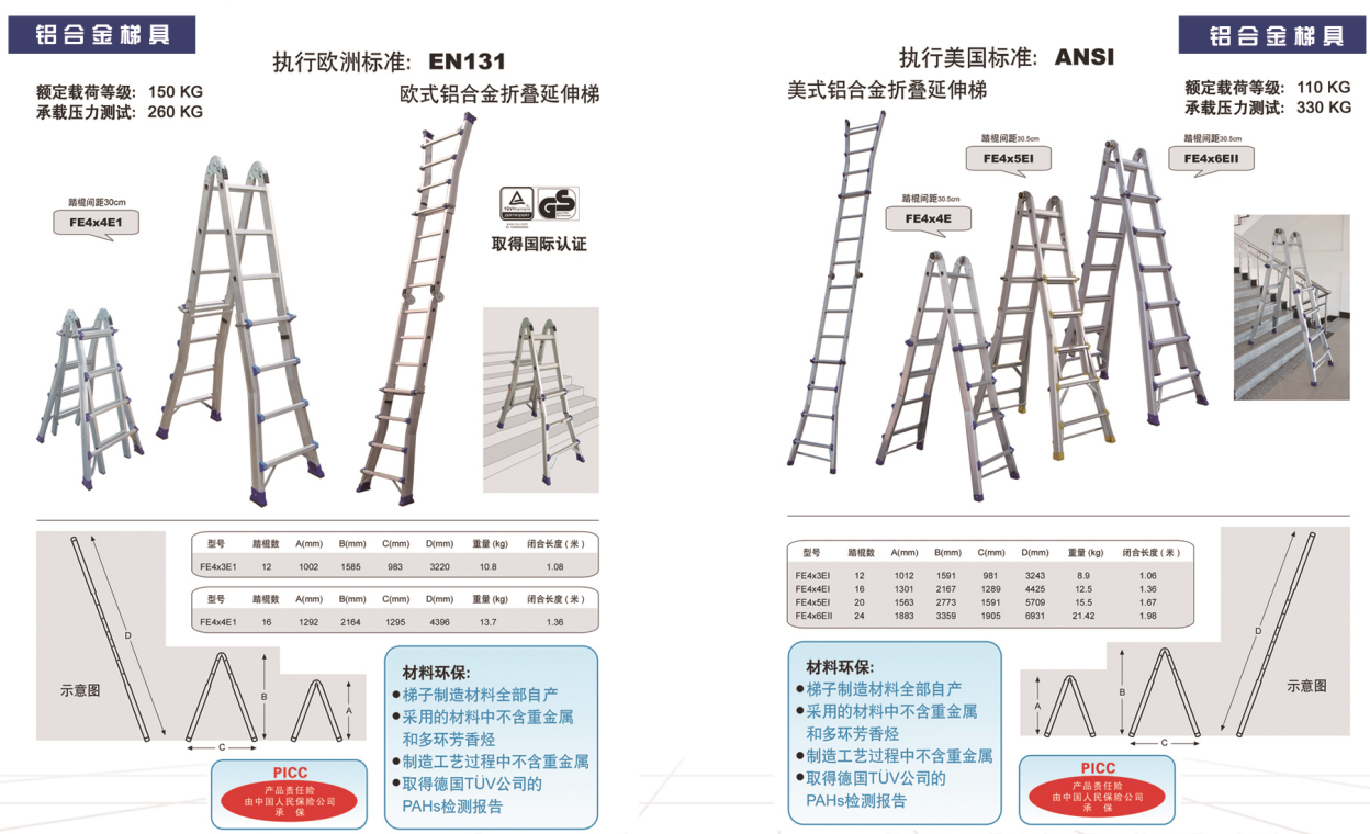 Aluminum Alloy Heavy-Duty Household Ladder